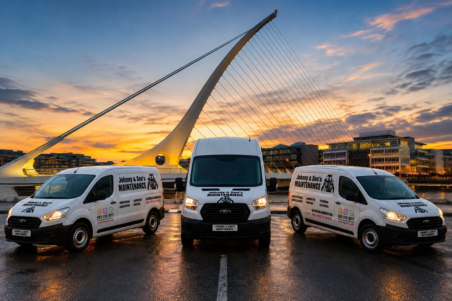 J&S cleaning and property maintenance fleet in Dublin
